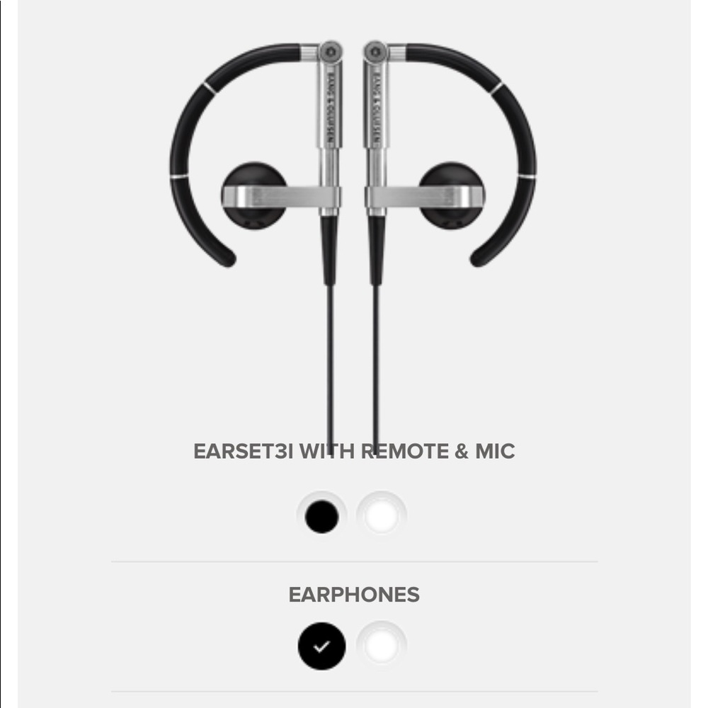 Bang & Olufsen wired Earbud with Leather Case