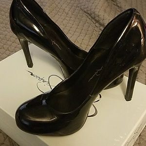 Patent leather heels