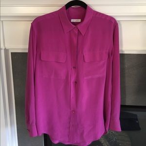 pink equipment blouse S