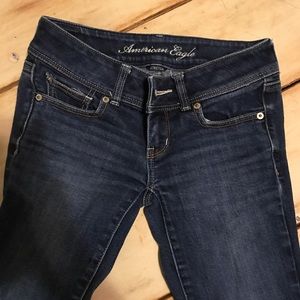 American Eagle flare stretch jeans Sz 0