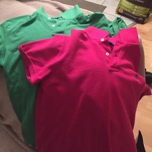 2 Women’s Large classic fit Ralph Lauren Polos