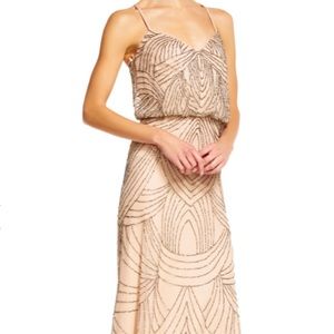 ADRIANNA PAPELL - Beaded Blouson Gown - NEW