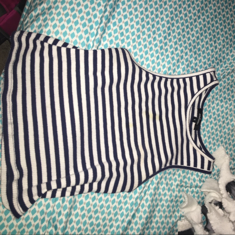 Striped crop top women’s