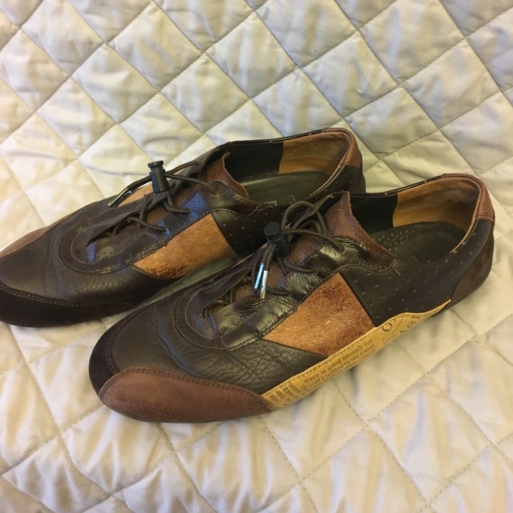 Paul green. Size 8 1/2 brown patchwork.