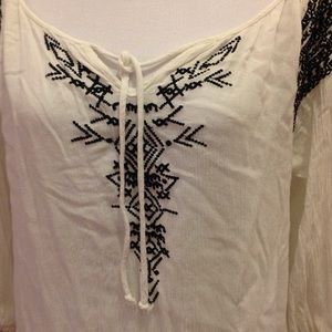 World market embroidered tunic beach coverup S/M