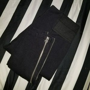 Ankle zip high rise leggings