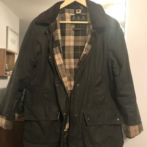 Barbour Sage Beadnell UK14 US10 - NEEDS REPROOFING