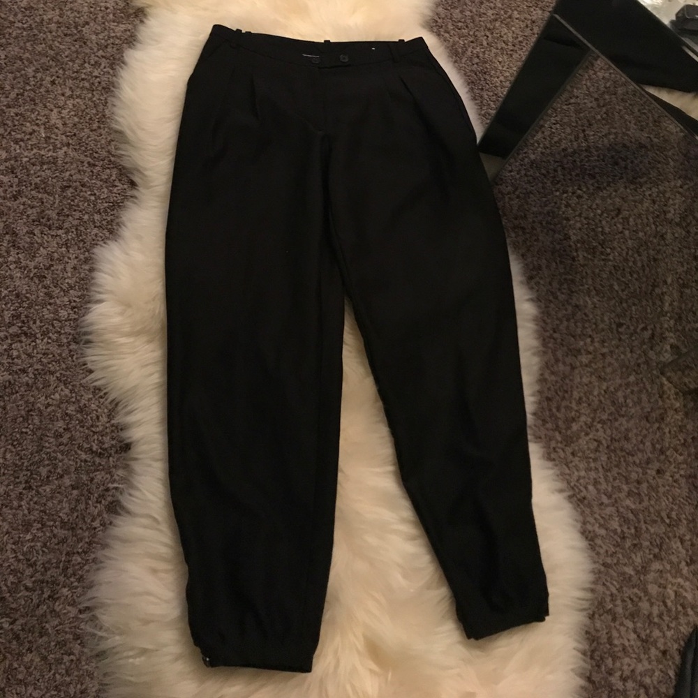 Black dress pants with harem bottom