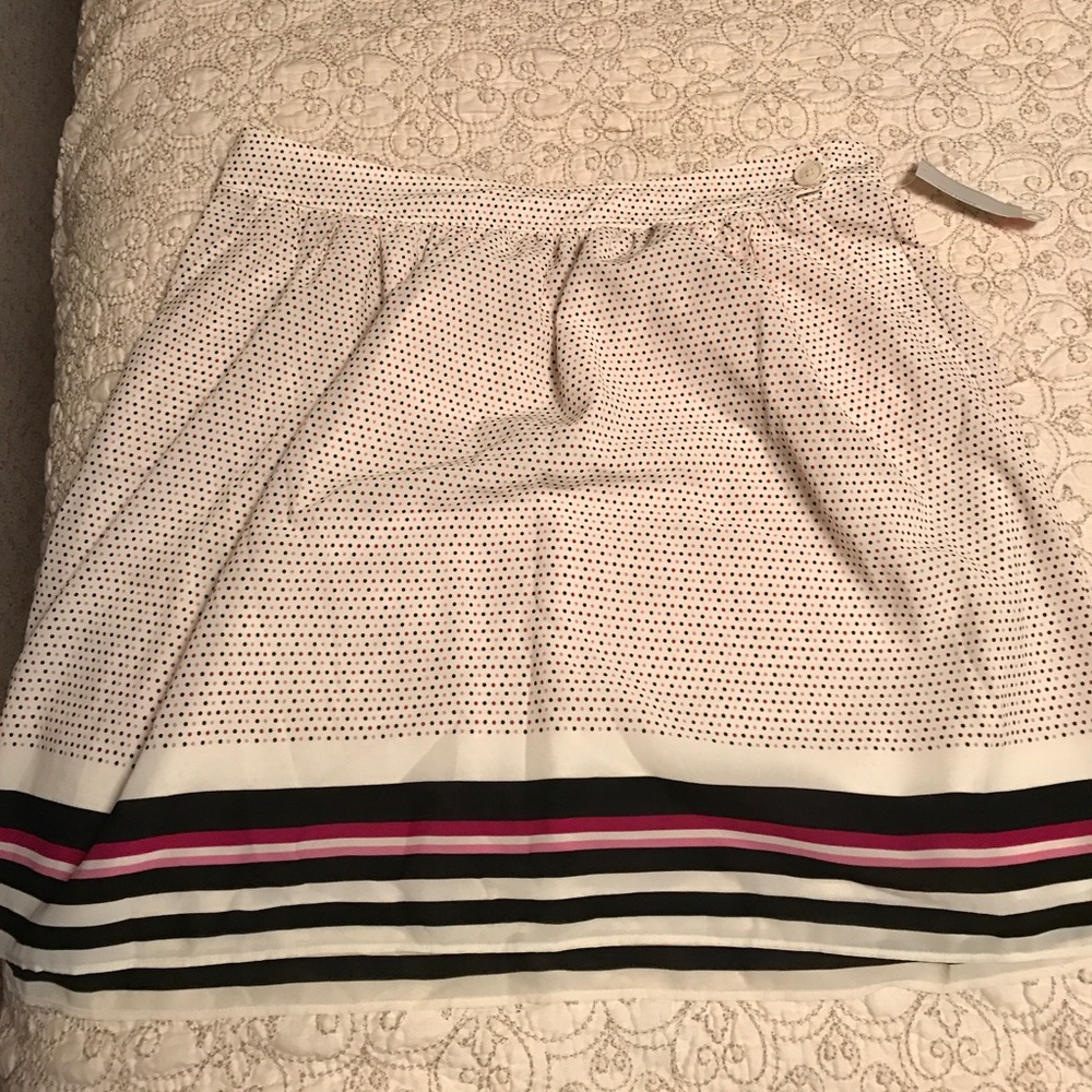 Multi colored polka dot skirt