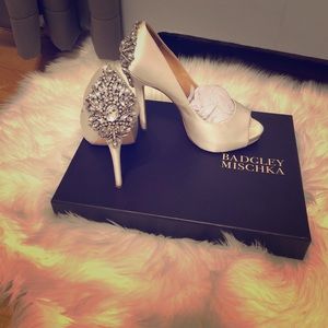 Gorgeous White Satan Shoes!