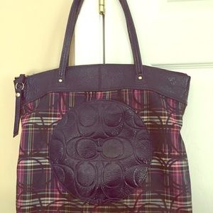 Coach tote with wallet