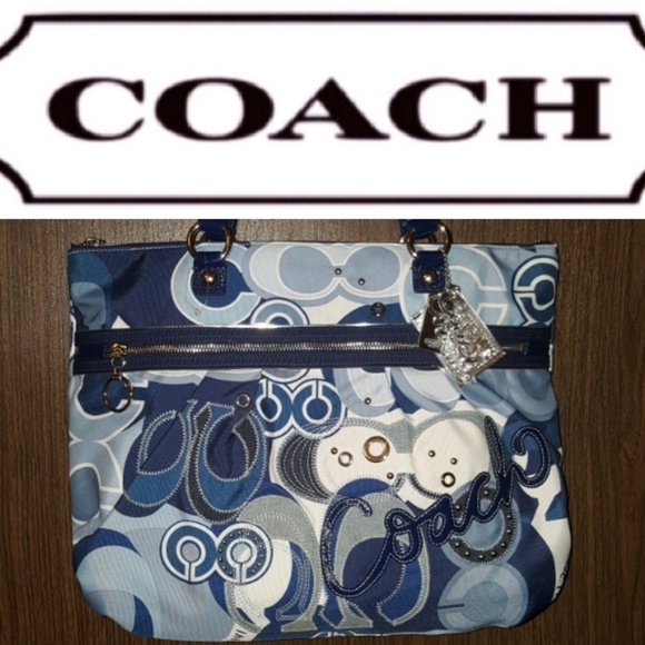 Coach Handbags - *NWOT* XL Coach Ltd Ed. Poppy Denim Tote #15375M