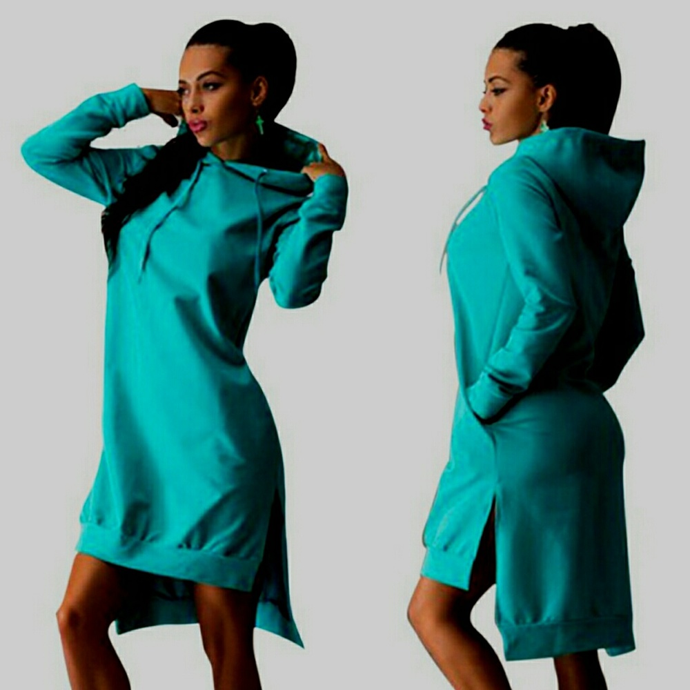 SOLD💍STORM Blue Hoodie Dress