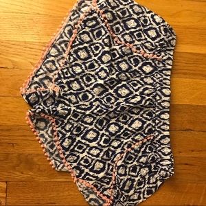 patterned pajama shorts