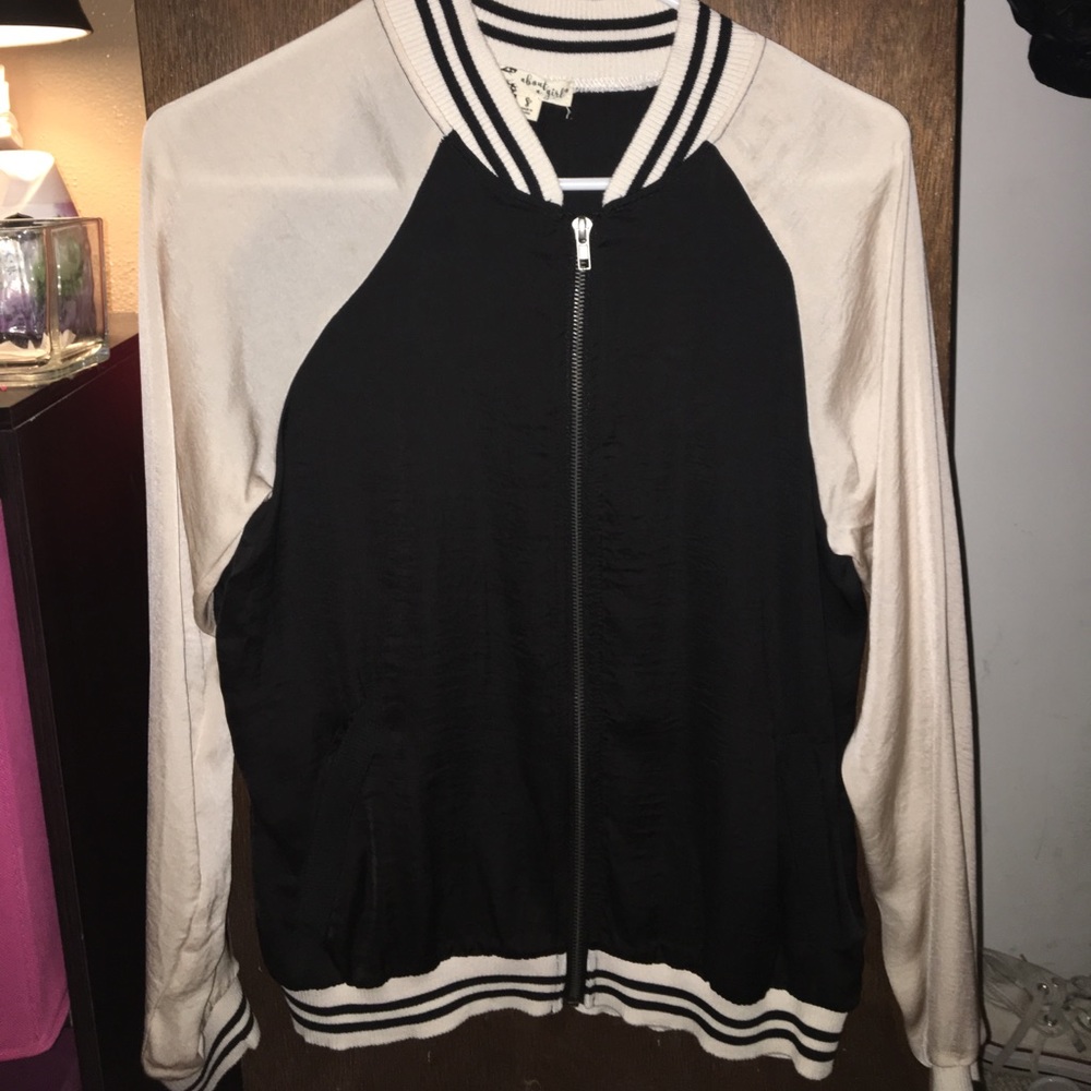 Black and cream jacket