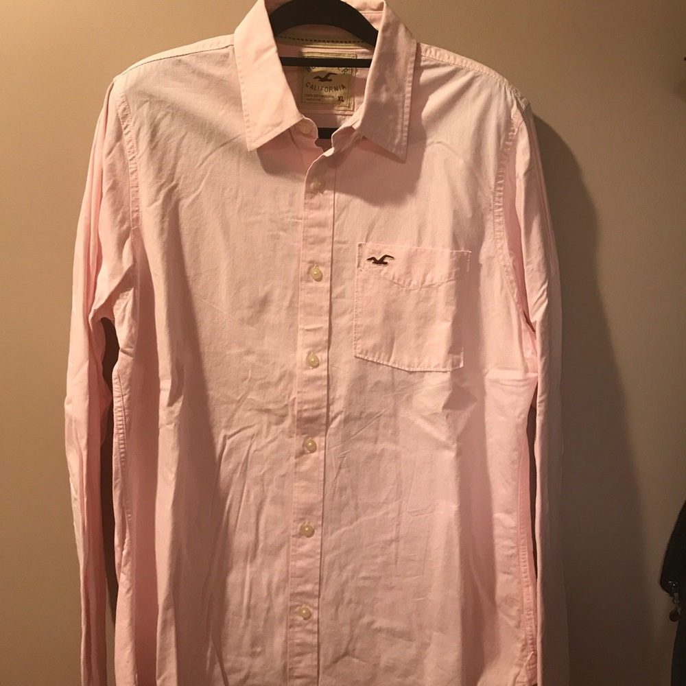 Hollister California Button Down Pinstriped Shirt