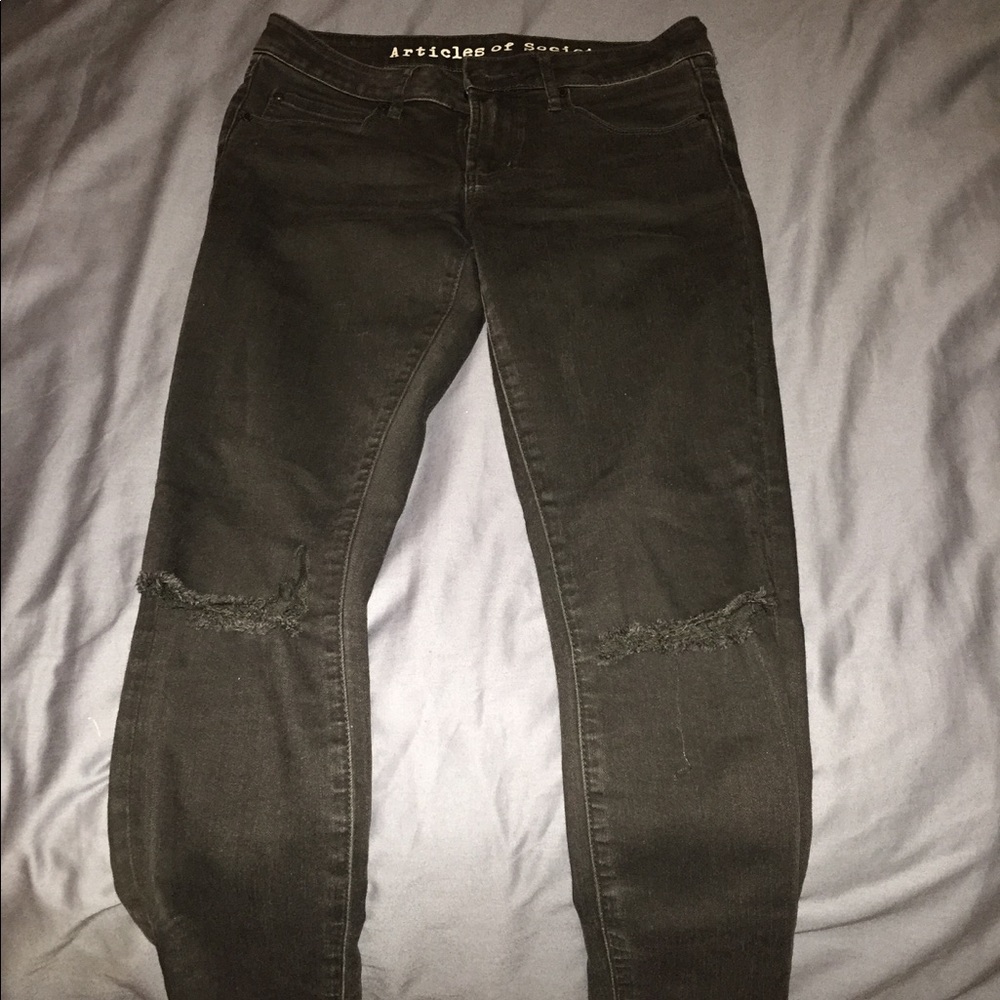 Articles of Society Black ripped skinnies