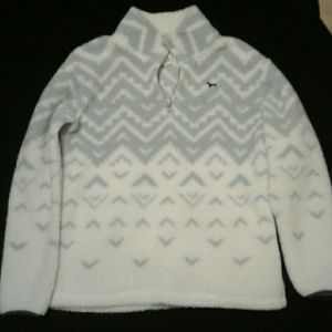 VS Pink sherpa quarter zip