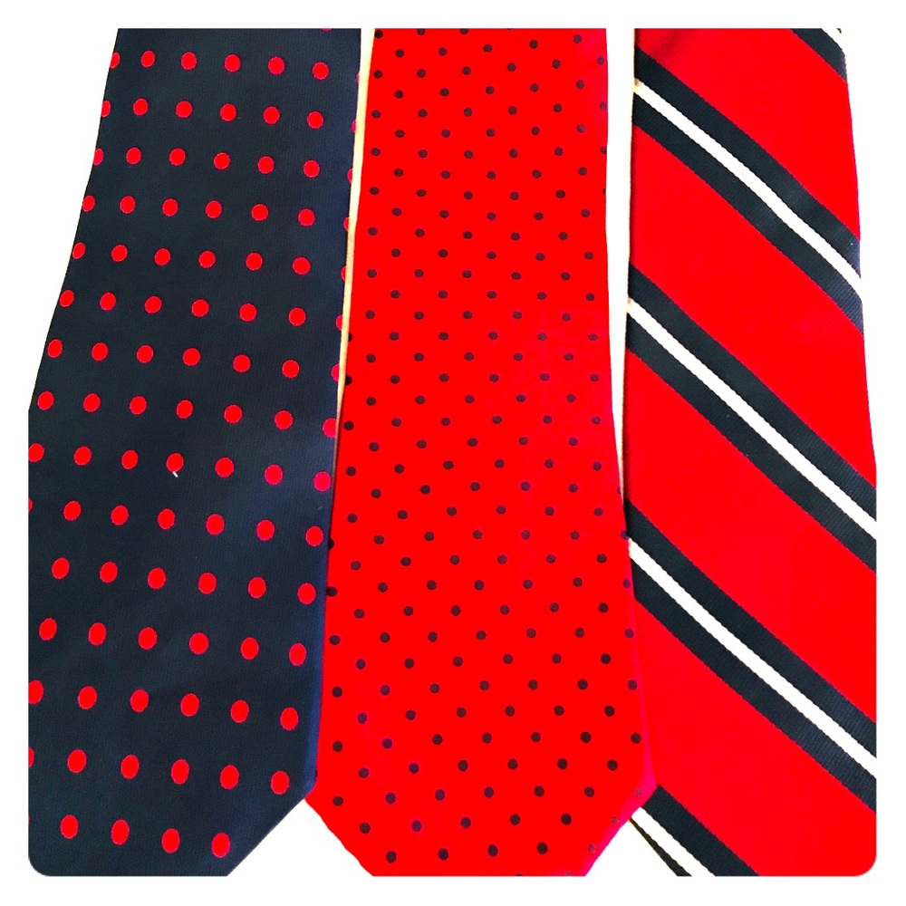 3 ties with red