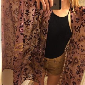 Pink, maroon& gold kimono