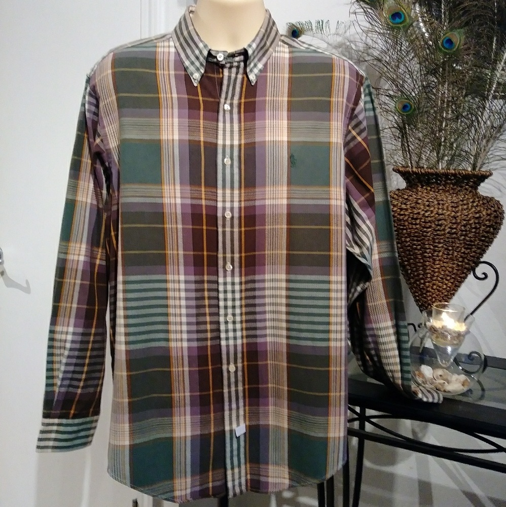 Vintage Polo Ralph Lauren Plaid Button Down Shirt