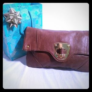 Urban Expressions leather clasped clutch/purse