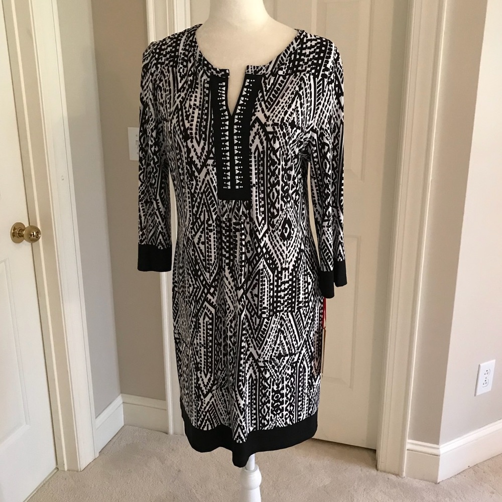 🛍 3/$25 SALE NEW Ruby Rd. 3/4 sleeve knit dress S