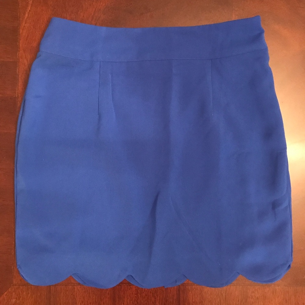 blue pencil shirt