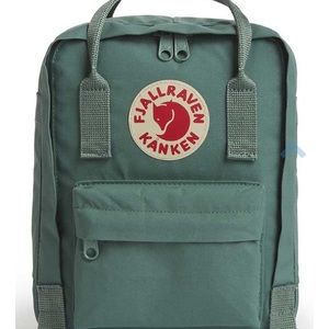 Light blue Fjallraven mini backpack