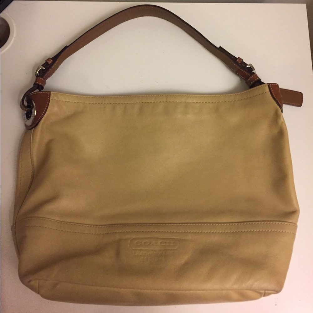 Tan COACH Tote