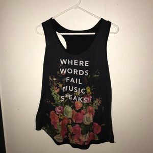 Floral music tank (NWT)