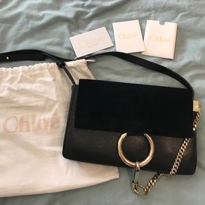 100% Authentic Chloe Faye Bag in black