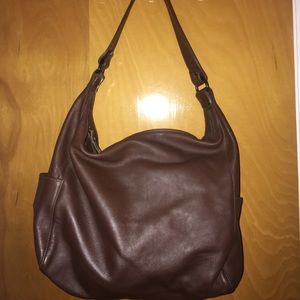 Eileen Fisher Hobo Brown Leather Bag