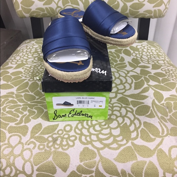 Sam Edelman Lars Blue Espadrilles - Picture 2 of 5