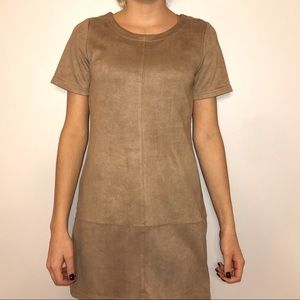 Tan Suede Dress
