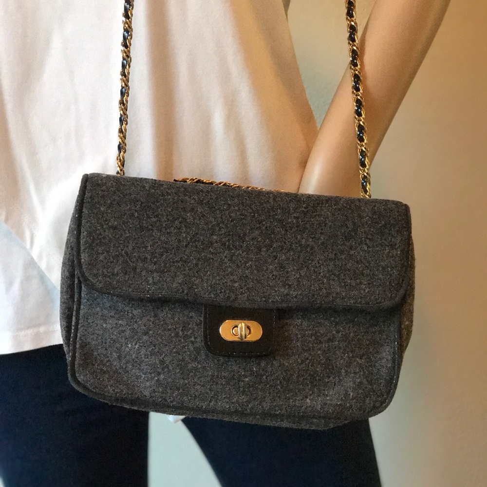 Saks 5th Ave Grey Purse