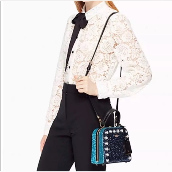 Kate Spade skyline violin glitter bag - Picture 3 of 8