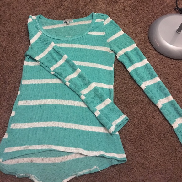 Mint and white sweater - Picture 1 of 1