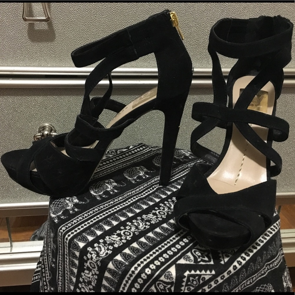 Dolce Vita black strappy heels