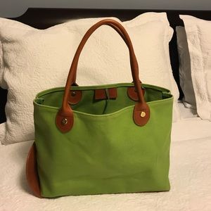 Brooks brothers small green foldable purse