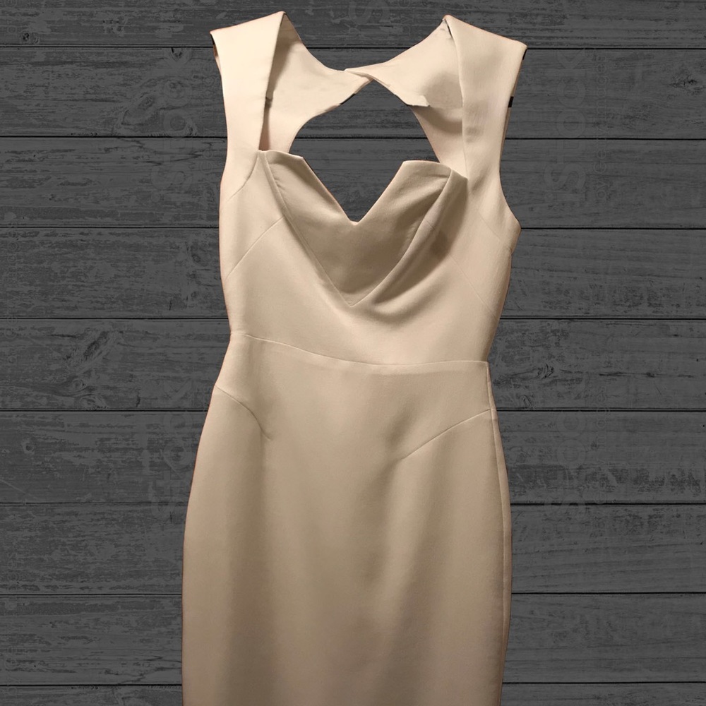 White Crepe Midi Dress