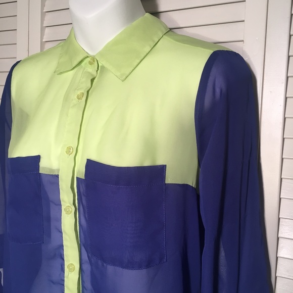 🔴Colorblock Blouse - Picture 3 of 4