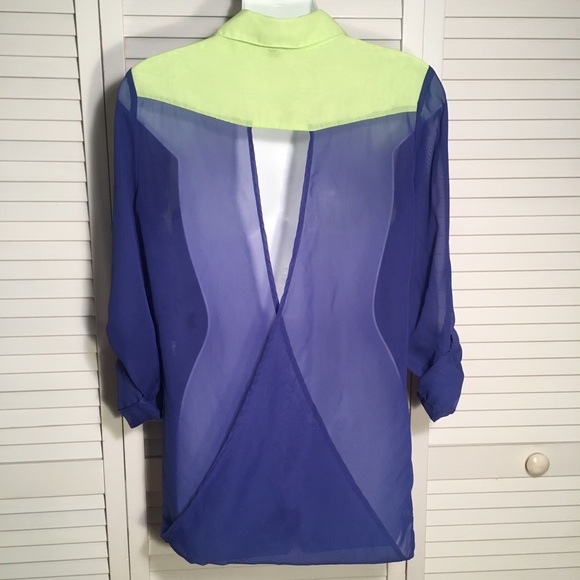 🔴Colorblock Blouse - Picture 4 of 4