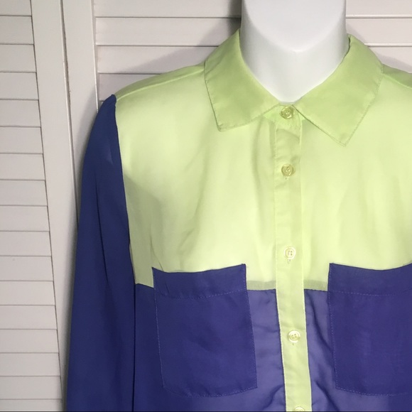 🔴Colorblock Blouse - Picture 2 of 4