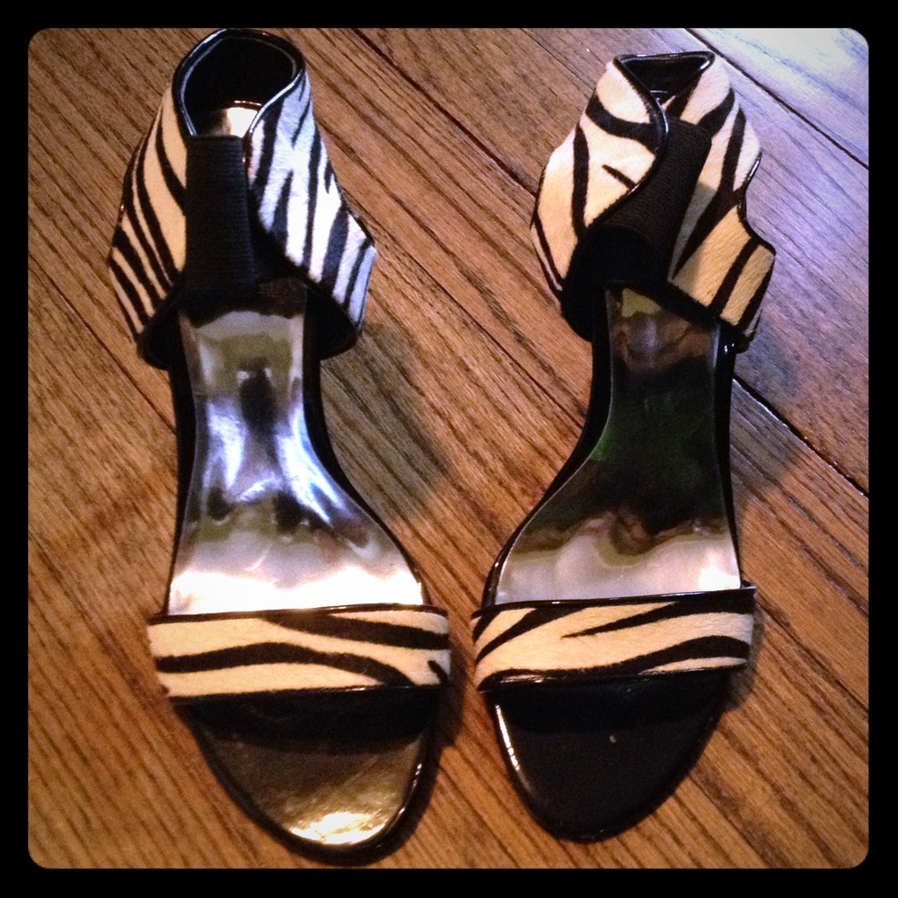 GUESS Animal Print High Heel Sandals