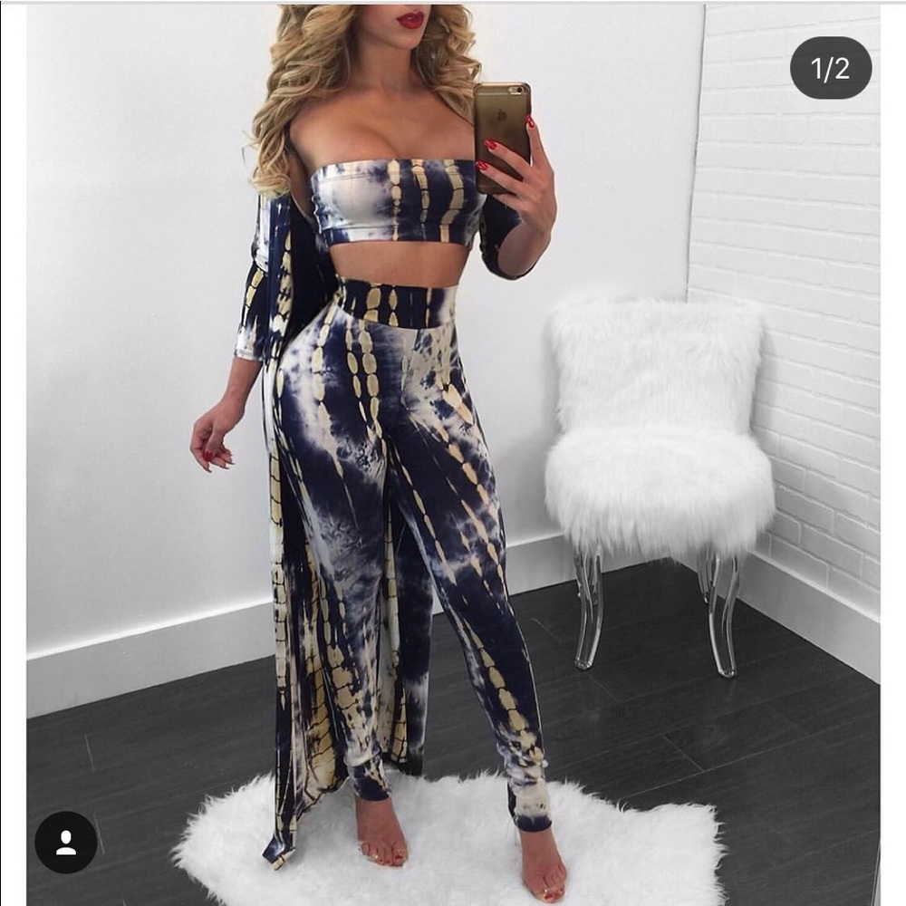 Three piece skinny leggings set