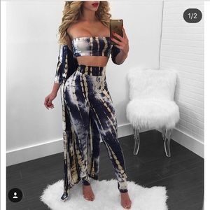 Three piece skinny leggings set