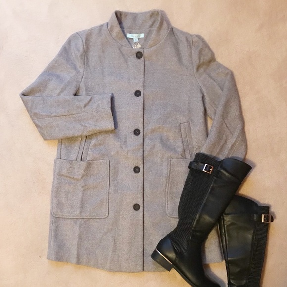 The Elaina Collection Grey Coat - Picture 3 of 3