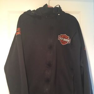 Harley Davidson Hooded zip up sweatshirt