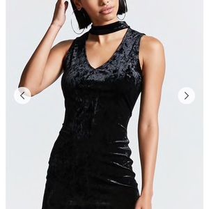 black velvet cutout dress
